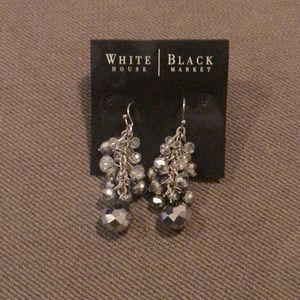 White House Black Market Gray Drop Earrings